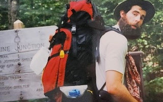 hiking the Appalachian Trail with backpack