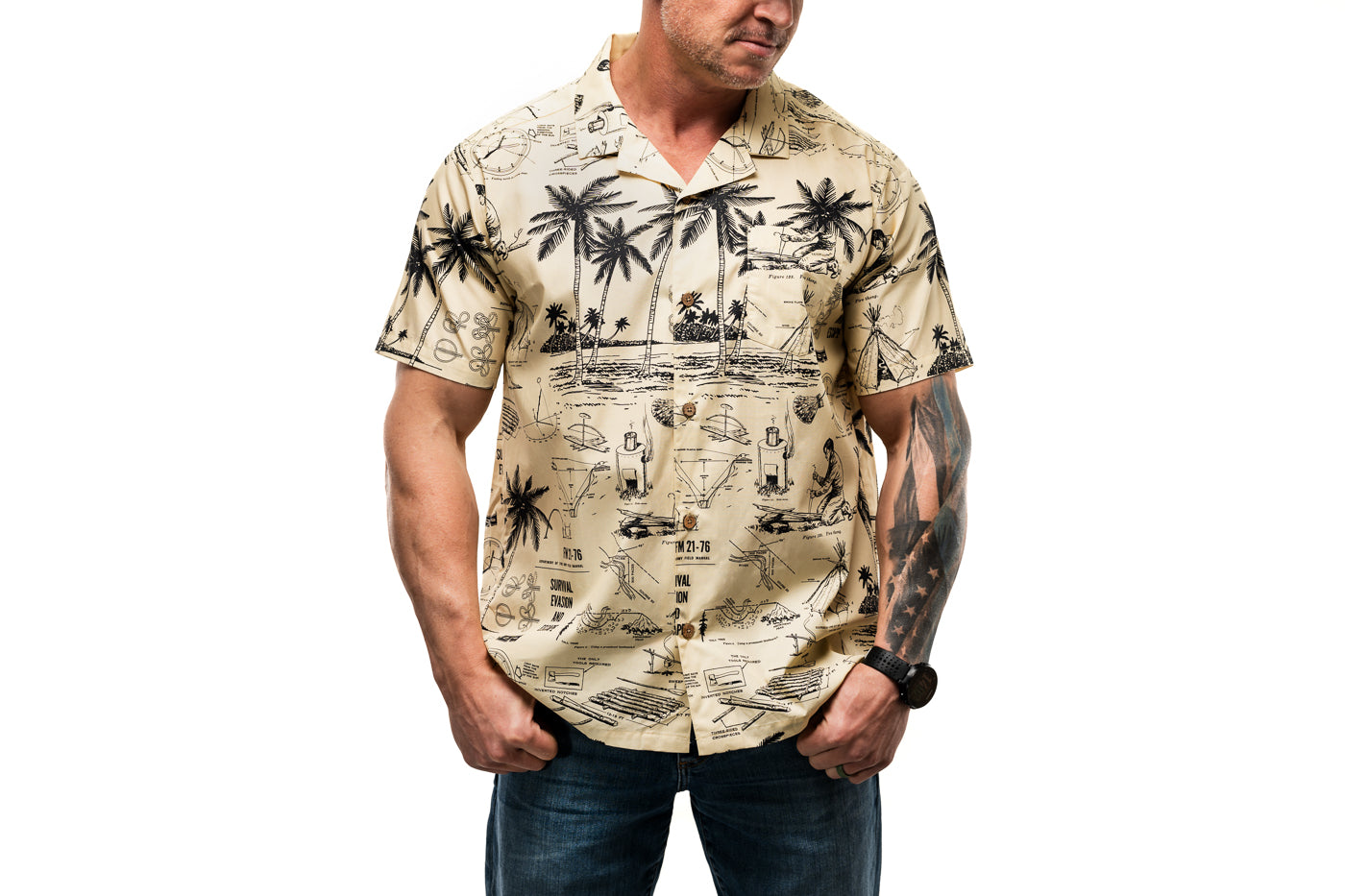 HST Blue Rayon Land of Aloha Japanese Fabric Camp Collar Shirt Limited  Edition - Barbanera
