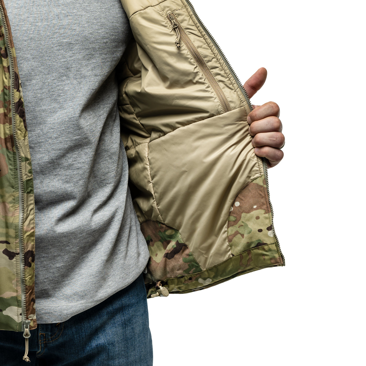 OTTE Gear multicam tactical jacket interior zipper pocket