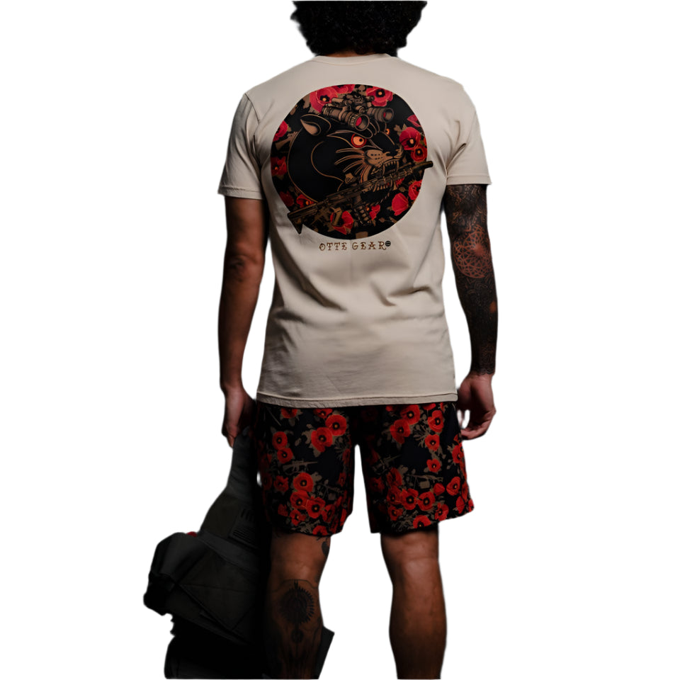 otte gear poppies of war OG x Howitzer Poppies of War Boardshort
