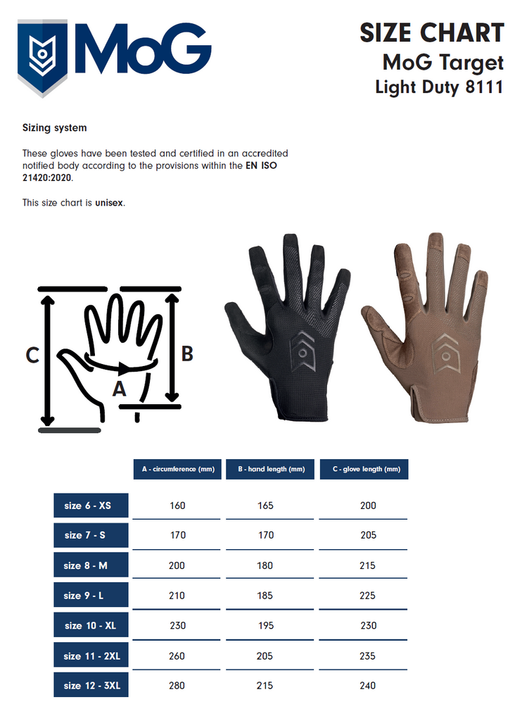 MoG Tactical Glove Collection