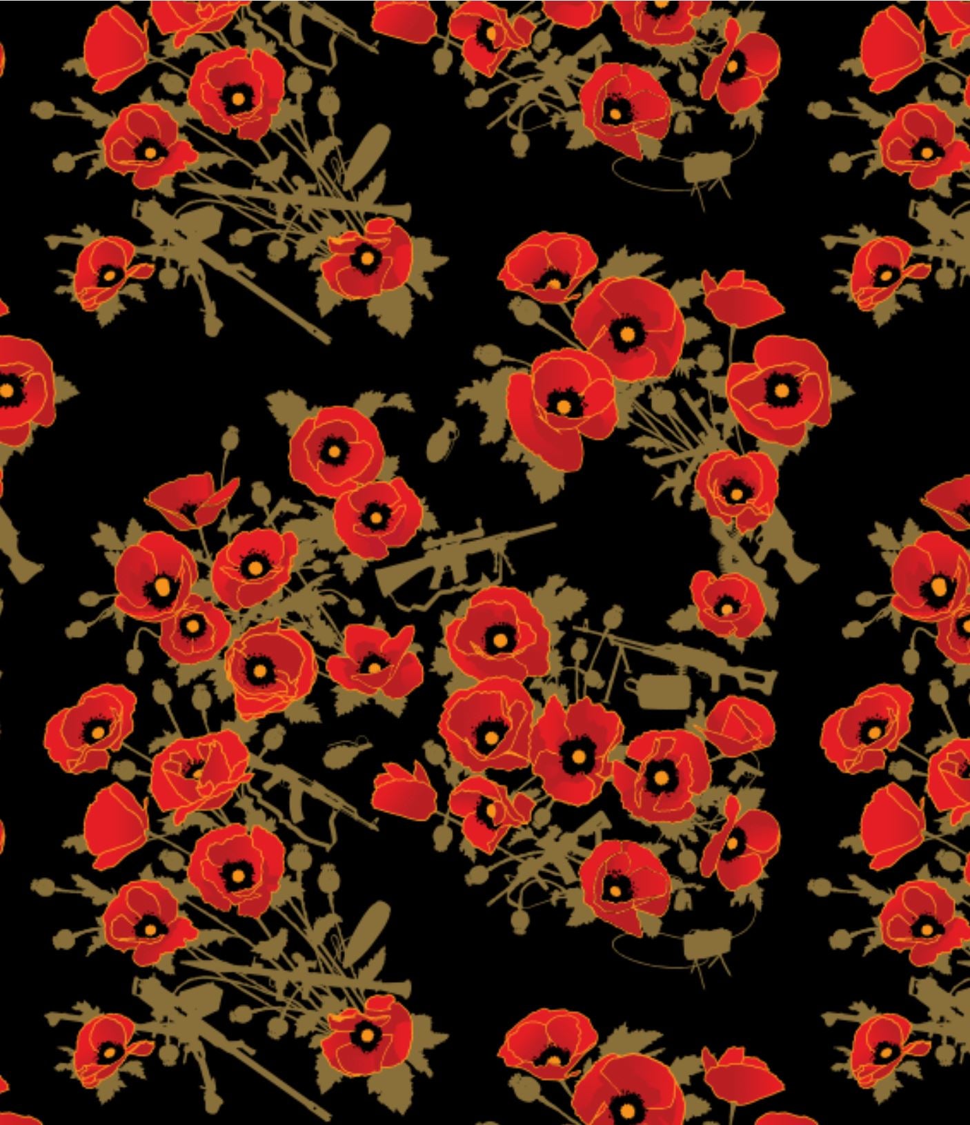 Poppies of War by the Yard